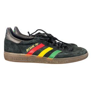 Adidas Reggae Edition Men’s Shoes Black All Suede 10.5 - Rasta Green Yellow Red